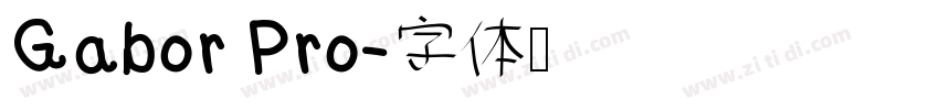 Gabor Pro字体转换